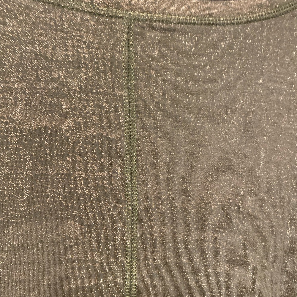 a.n.a Metallic Olive Green Long Sleeve Blouse - Picture 3 of 6